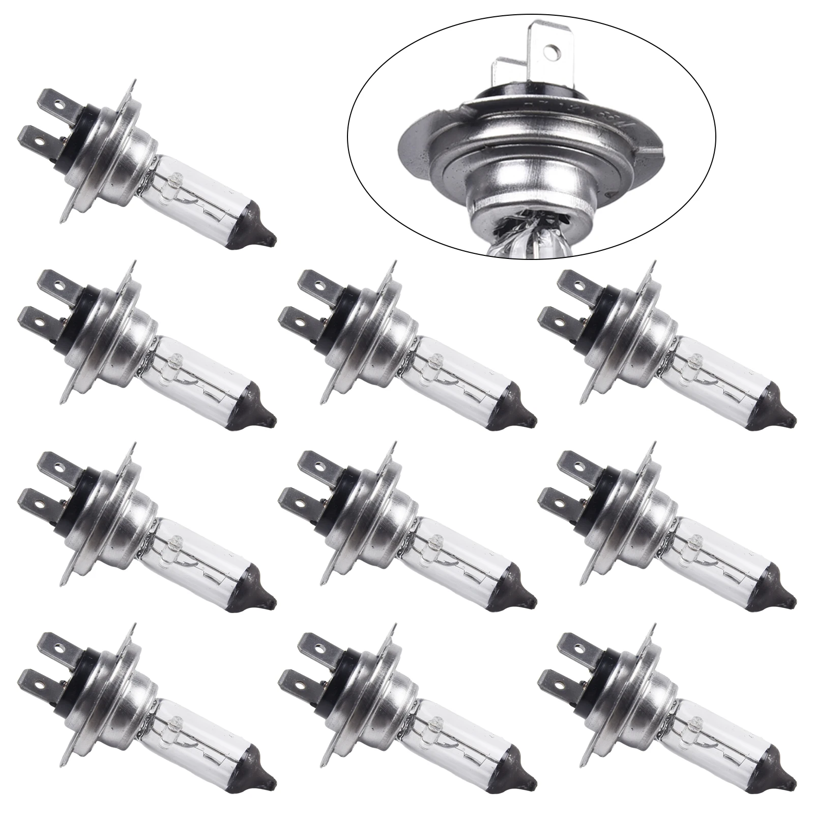 10 Stück Halogen-Scheinwerferlampe H7 55 W 12 V Halogen-Scheinwerferlampe Super warme gelbe Glühbirne Scheinwerfer-Ersatzlampe