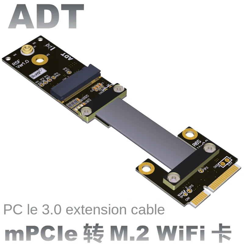 ADT Mini PCI-E إلى M.2 type A Wifi واجهة محول تمديد كابل R65SF 3-100 سنتيمتر