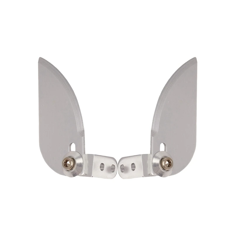 ABJL Adjustable Aluminum Alloy RC Boat Turn Fins for Feilun FT012 Refit 20-70cm Boat Silver 55x21mm