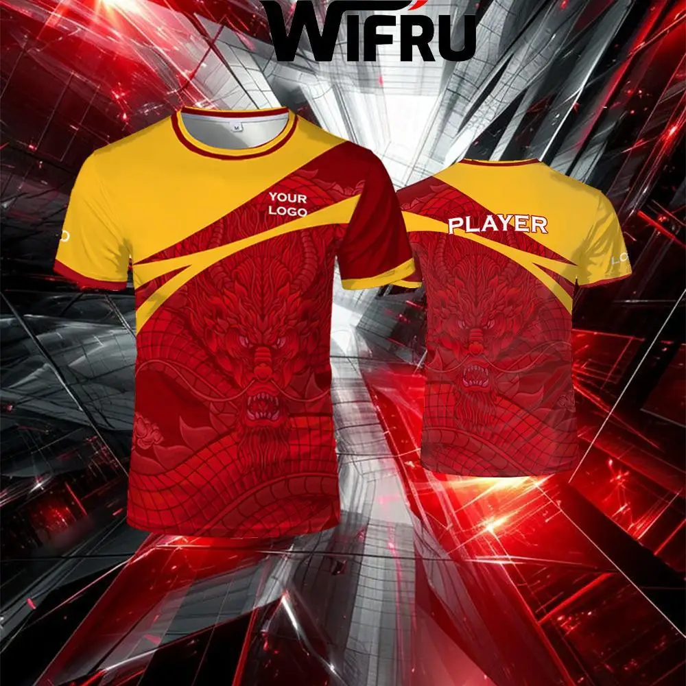 

Gamer Personalized E-sports Clothing Men And Women's Daily Casual Breathable T-shirts Can Be Customized With Name And Logo Tops