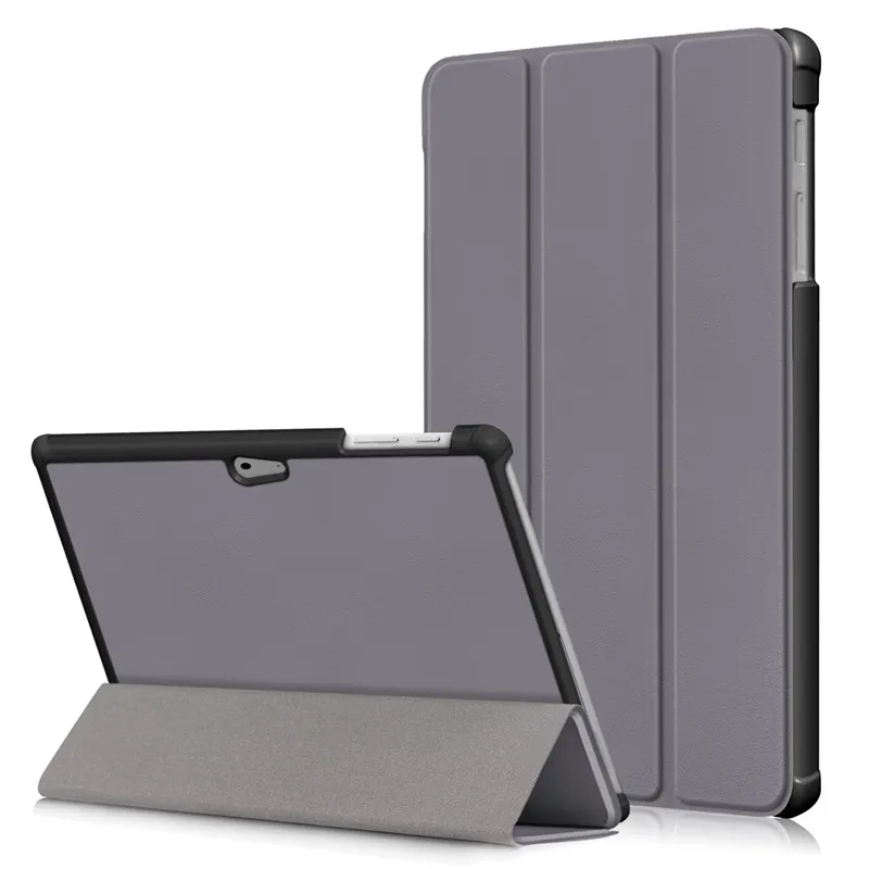 

Case for Microsoft Surface Go 3 2 1 Go2 2021 PU Leather Folding Stand Tablet Cover for Funda Microsoft Surface Go 2 Case Gray