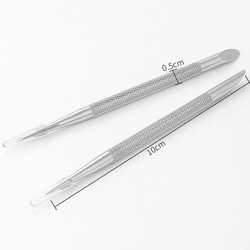 1 PC Double-ended Stainless Steel Cuticle Pusher Nail Manicures Remover Manicure Sticks Tool for Nail Art