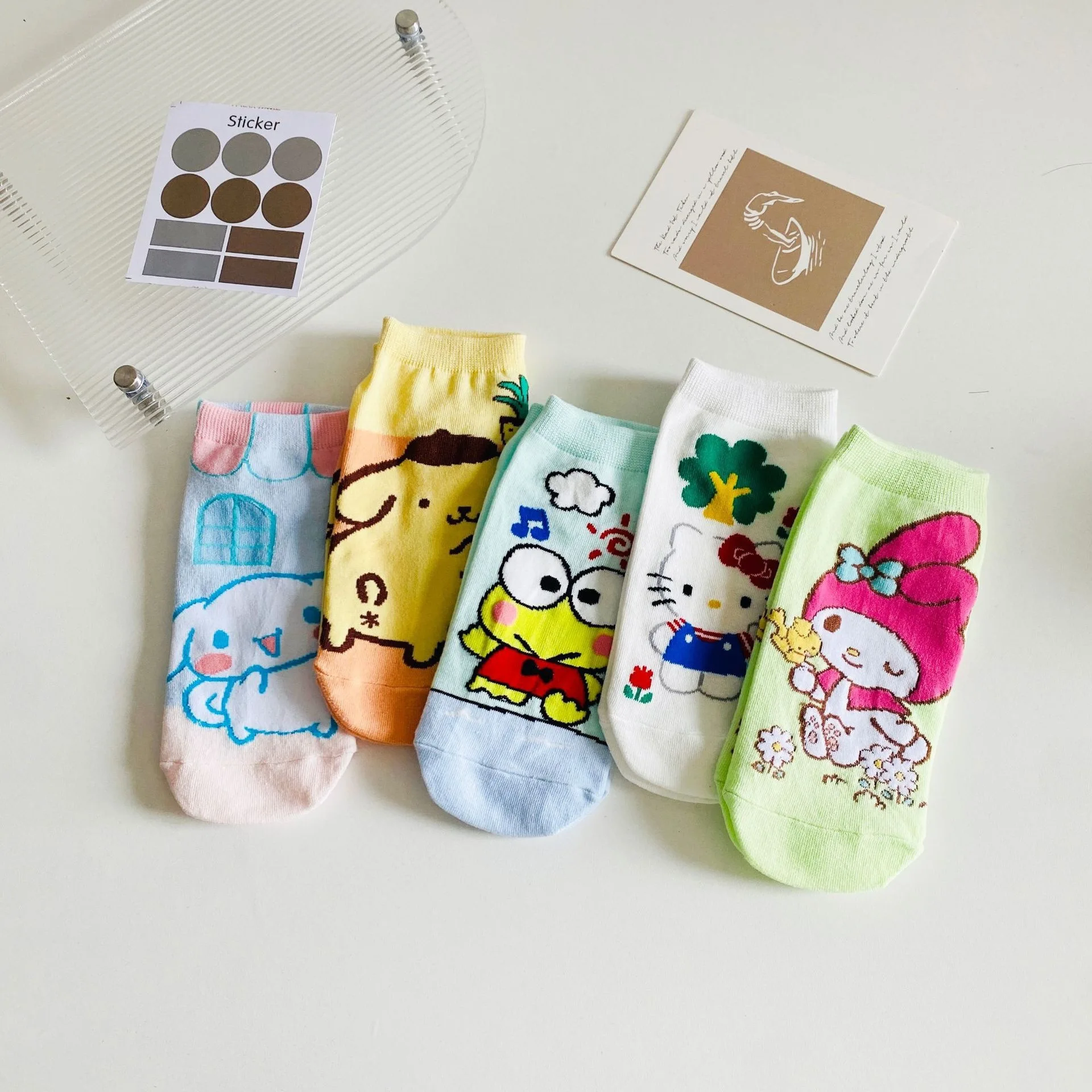 

Yugui Dog Breathable Ship Socks Short Socks Student Invisible Socks Anime Cute Anime Style