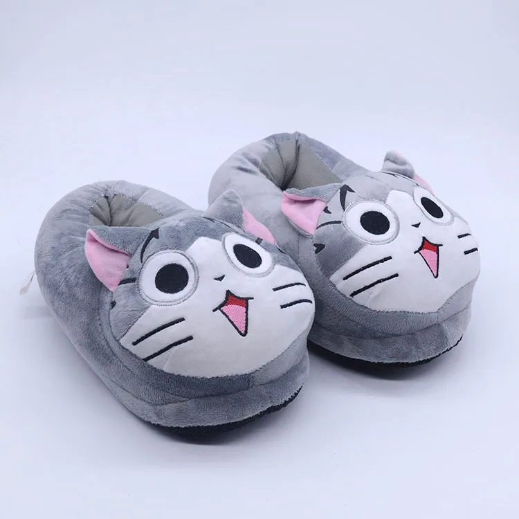 Cartoon chi's Sweet Home Animal Slippers Ladies/Male Indoor Warm Home Shoes Women's Furry Slides Female Flip Flops