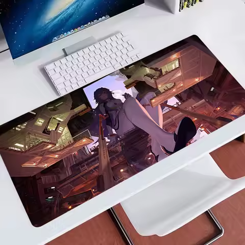 Mouse pad Gifts E-evangelionS Rei Ayanami Mousedesk pad non-slip rubber gaming Mousepad laptop mouse carpet Game table mat
