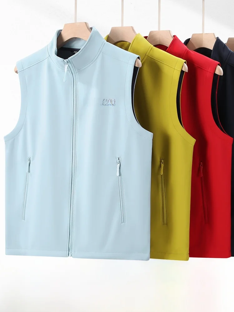 

Новый осенний уличный спортивный жилет Softell: повседневный, для бега и тренировок, ветрозащитный, водонепроницаемый, с воротником и застежкой-молнией.