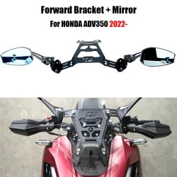 Motorcycle For HONDA ADV350 ADV 350 2022 2023 Side Mirrors Bracket Kit Windshield Rearview Mirrors Holder
