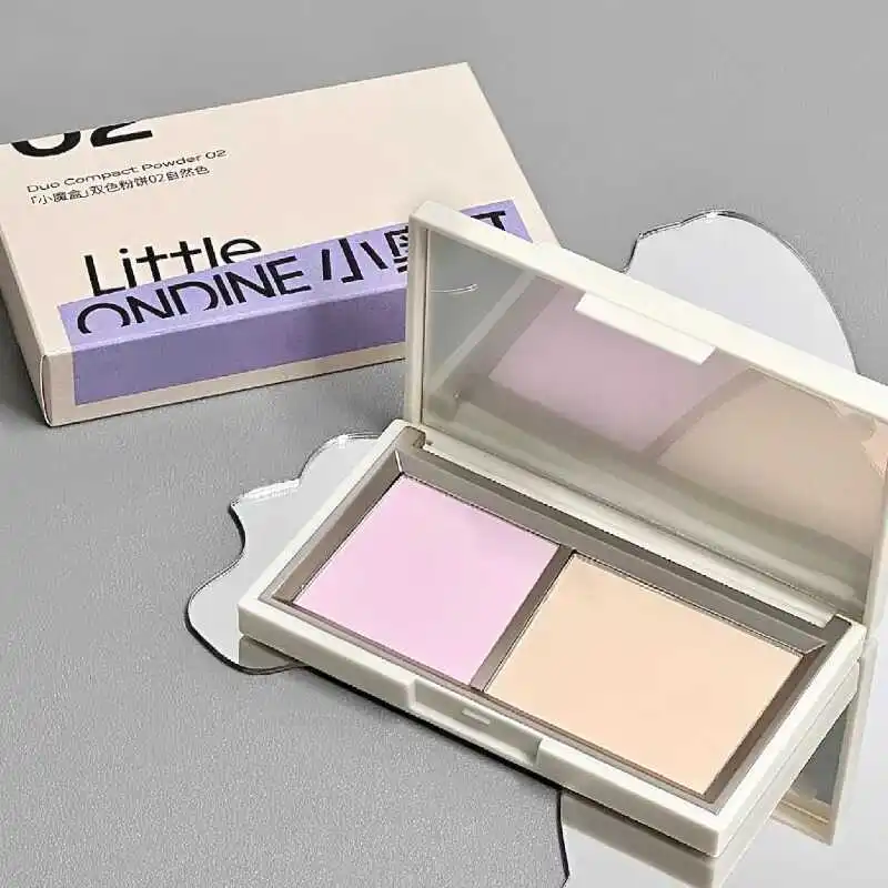 LITTLE ONDINE Magic Box 2-Colors Powder Dual Purpose Soft Focus Oil-Control Brightening Makeup Fixing Loose Powder Rare Beauty