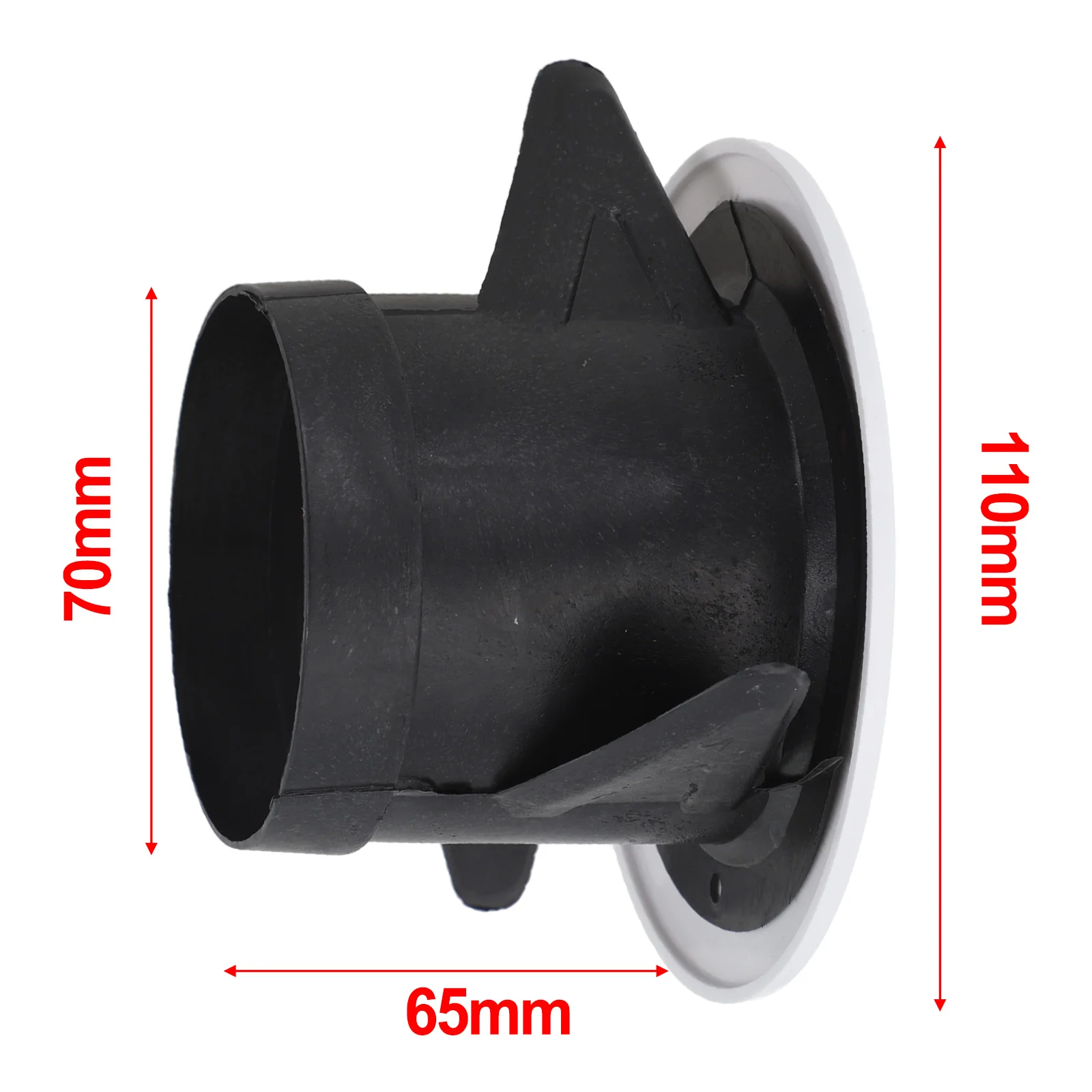 1pcs 75/100/125/150/200mm 덕트 통풍구 원형 루버 통풍구 내부 ABS 그릴 환기 벽 통풍구 커버 조절 가능
