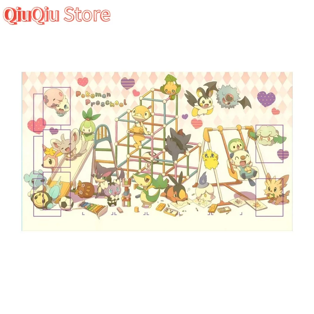 600X350X2mm لتقوم بها بنفسك Ptcg Eevee Gengar Q نسخة بطاقة معركة حصيرة Ptcg غص لطيف لاعب واحد مجلس بطاقة الألعاب معركة بطاقة الوسادة #3