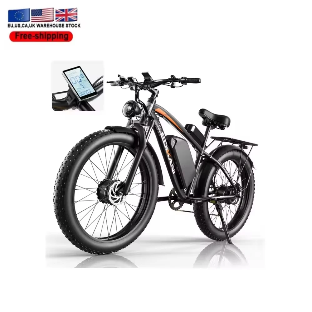 2024 New Electric Bike for Adult, 2000W Peak 2500W Dual Motor Ebikes, 23Ah 35MPH Fastest Ebike, 26x4.0 Fat Tire All Terrain Ele