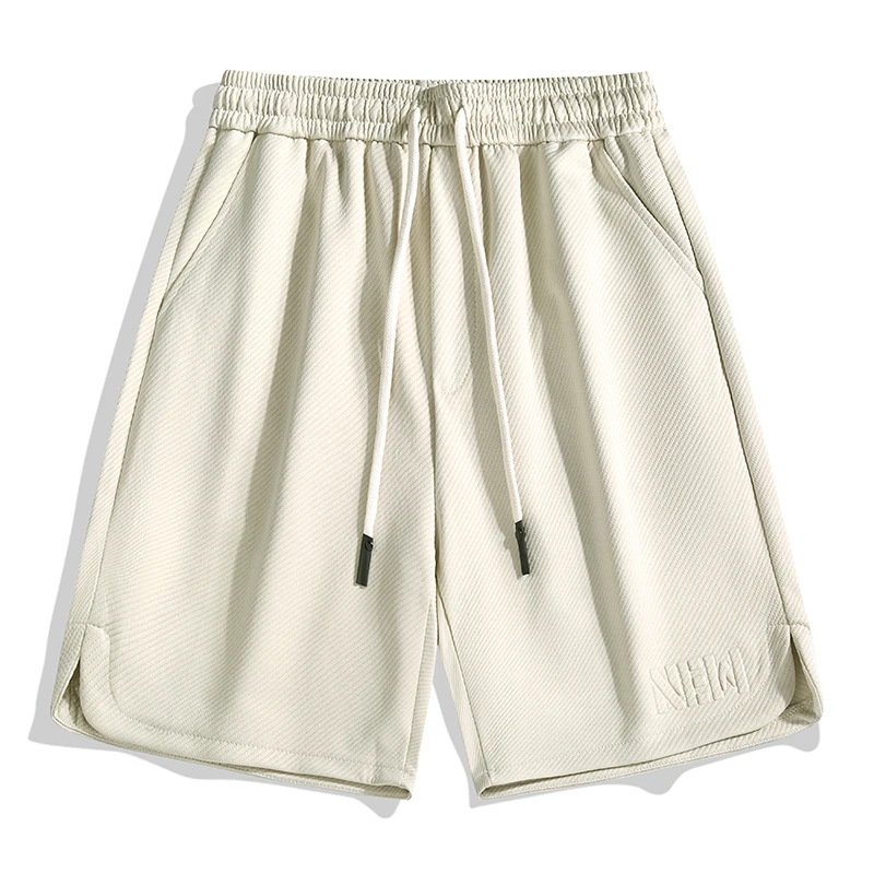 Pantaloncini Casual classici larghi elastici a vita alta da uomo nuovi estivi tasche con coulisse moda pendolare pantaloncini All-match