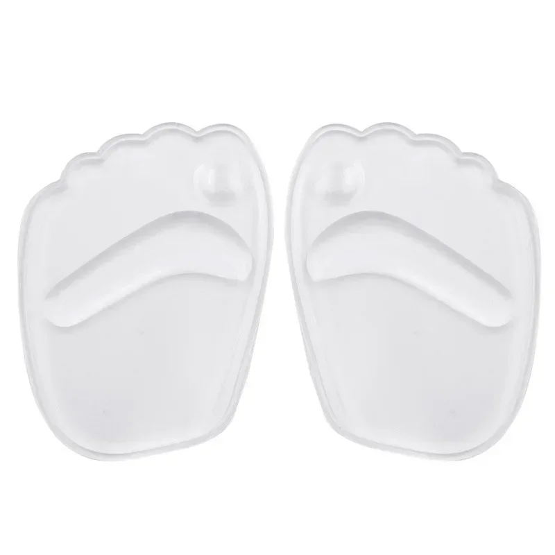 2 Buah/4 Buah Sol Lembut Silikon Bantalan Pelindung Kaki Depan Wanita Bantalan Perawatan Kaki Sepatu Hak Tinggi Bantalan Anti Selip Kaki Depan