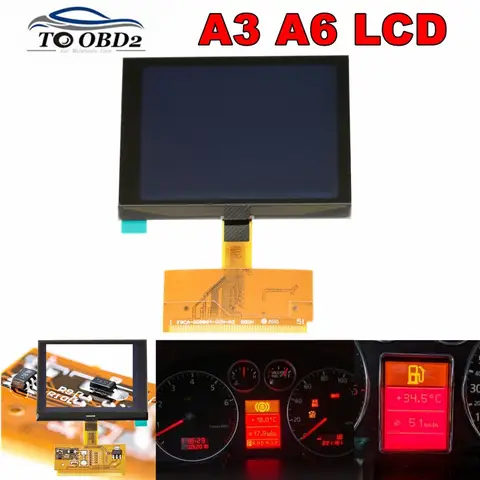 For Audi A3 A6 LCD VDO Display Cluster Screen For Audi VW Passat/Seat New Version Excellent Free Shipping