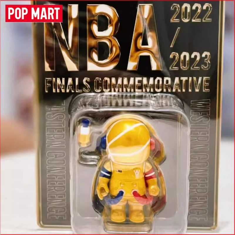POP MART SPACE MOLLY LALIGA 100% NBA Lakers Nuggets Heat Celtics Figura Colecionável Rara Edição Limitada de Futebol La Liga