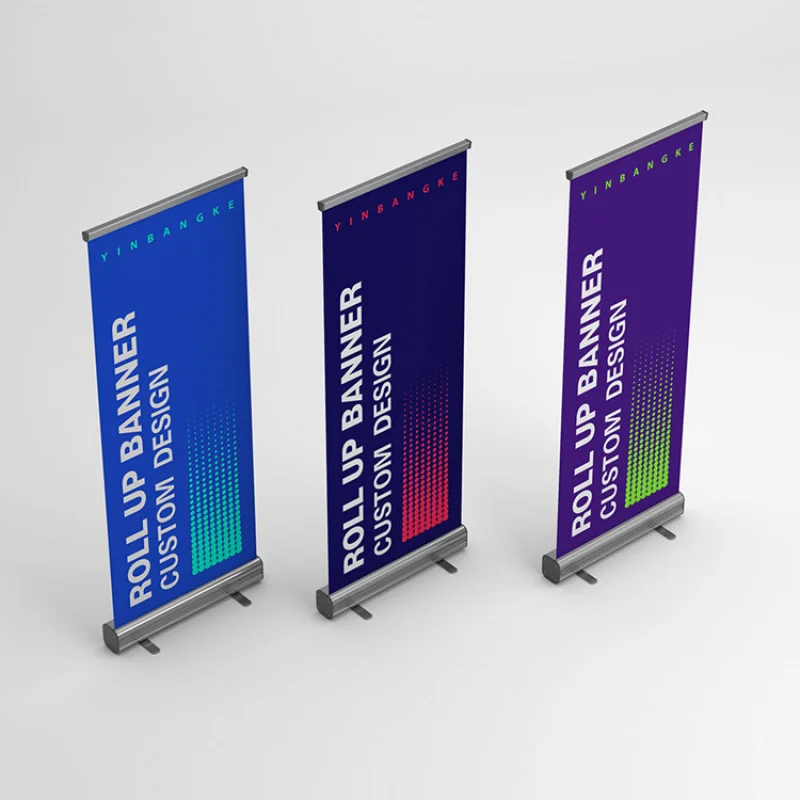 custom.Roll up Displays Advertising Stand Rollup Stand Aluminum Roll Screen Stand Retractable Banners
