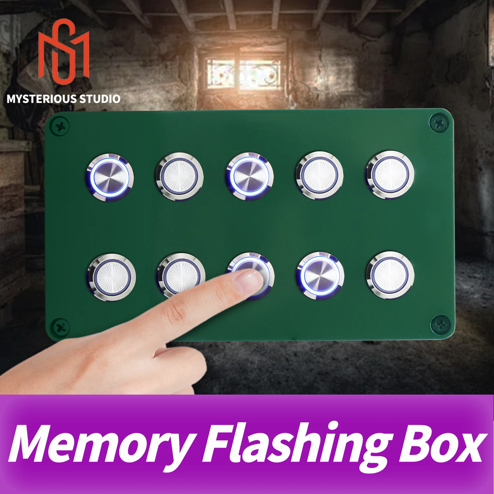 Mystery Studio Escape Room Game Mechanism Props Electronic Puzzle Superb 1987 GY Memory Flashing Box