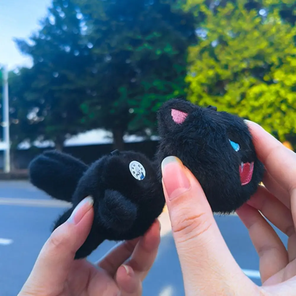 

1pair Fashion Doll Magnetic Suction Keychain Animal Creative Cartoon Kitten Keychain Plush Cute Couple Keyring Toys
