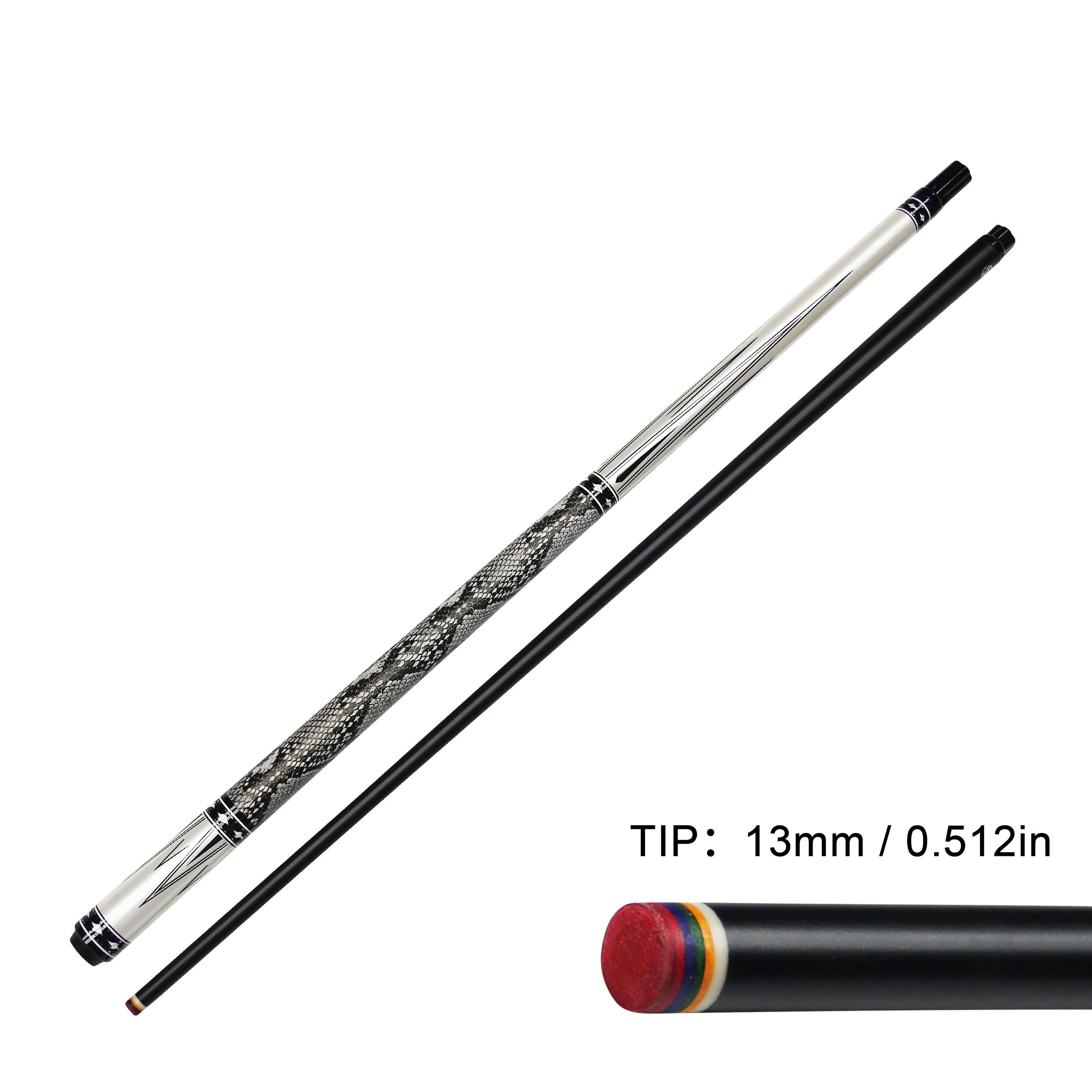 57,56 Zoll Viper Tech Grip Snooker Pool Queue aus Kohlefaser, Professioneller Billardqueue 10/11,5/13mm Präzisionsstab für Carambol, von Anfängern bis Profis – Detail 4