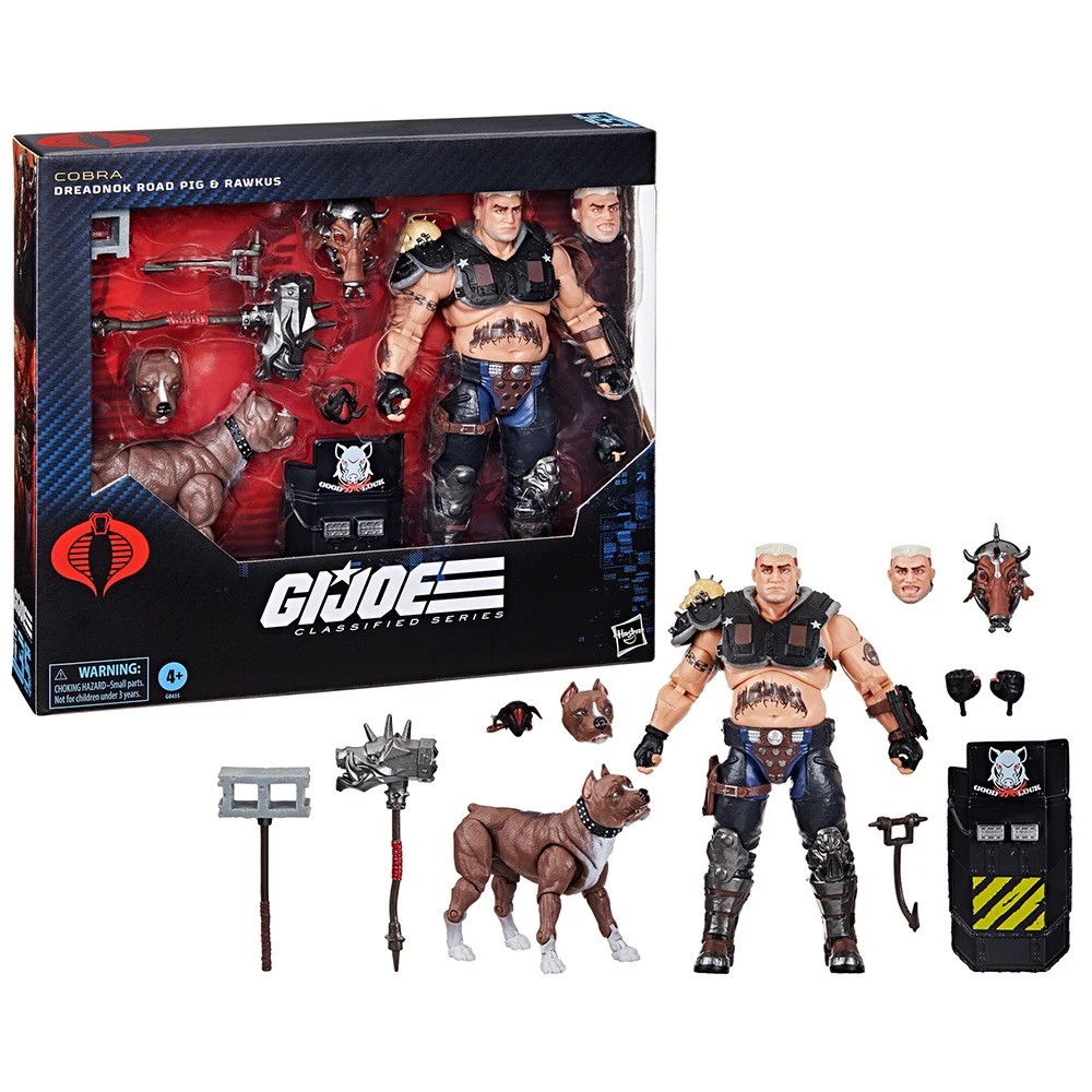 In Stock Original Hasbro G.I. Joe Classified Series #135 Cobra Dreadnok Road Pig & Rawkus Action 6 Inch Model Toys Action Figure