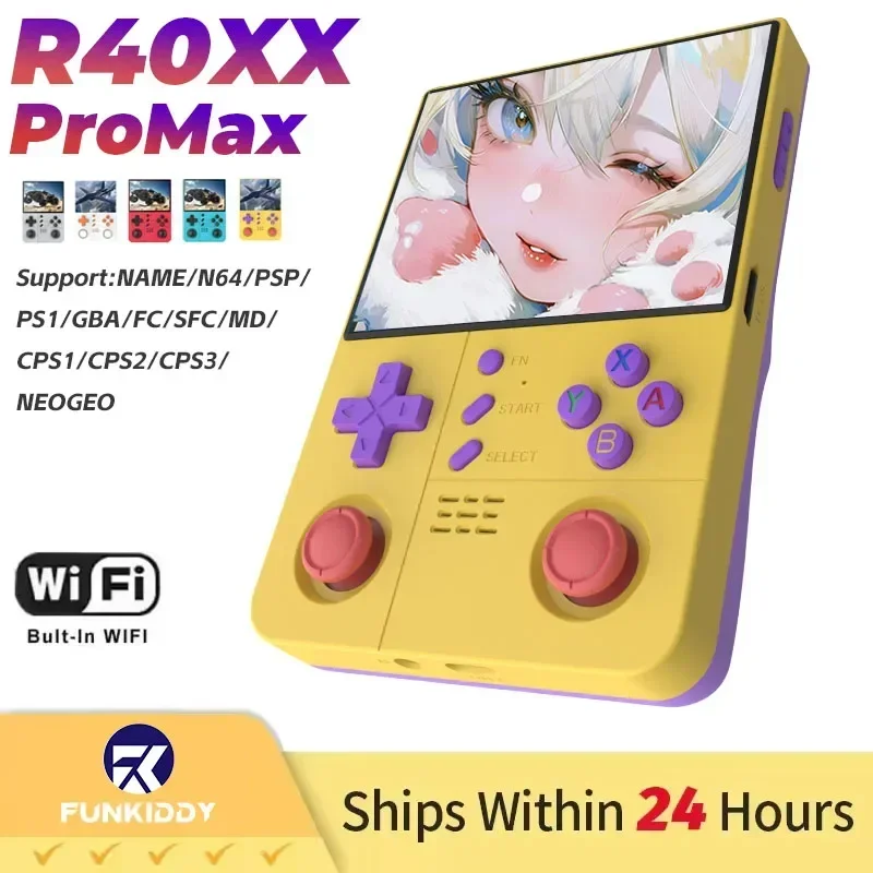 FUNKIDDY Retro Handheld Game Console 4.2 4000mAh Wi-Fi 20000+ Games
