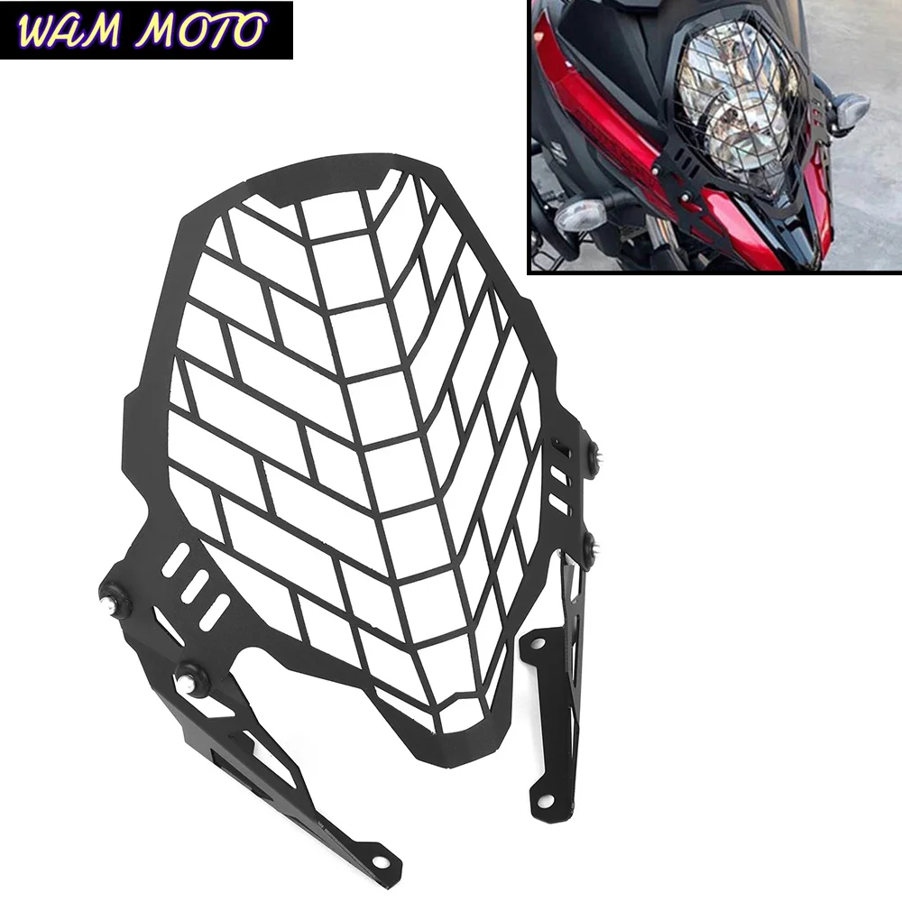 Motorcycle CNC Headlight Guard Grill Protector Cover For SUZUKI V-STROM650 DL 650 2017-2023 2021