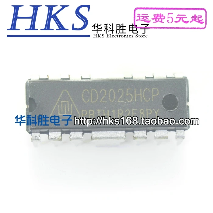 Original 10 piezas/CD2025HCP CD2025 DIP-14