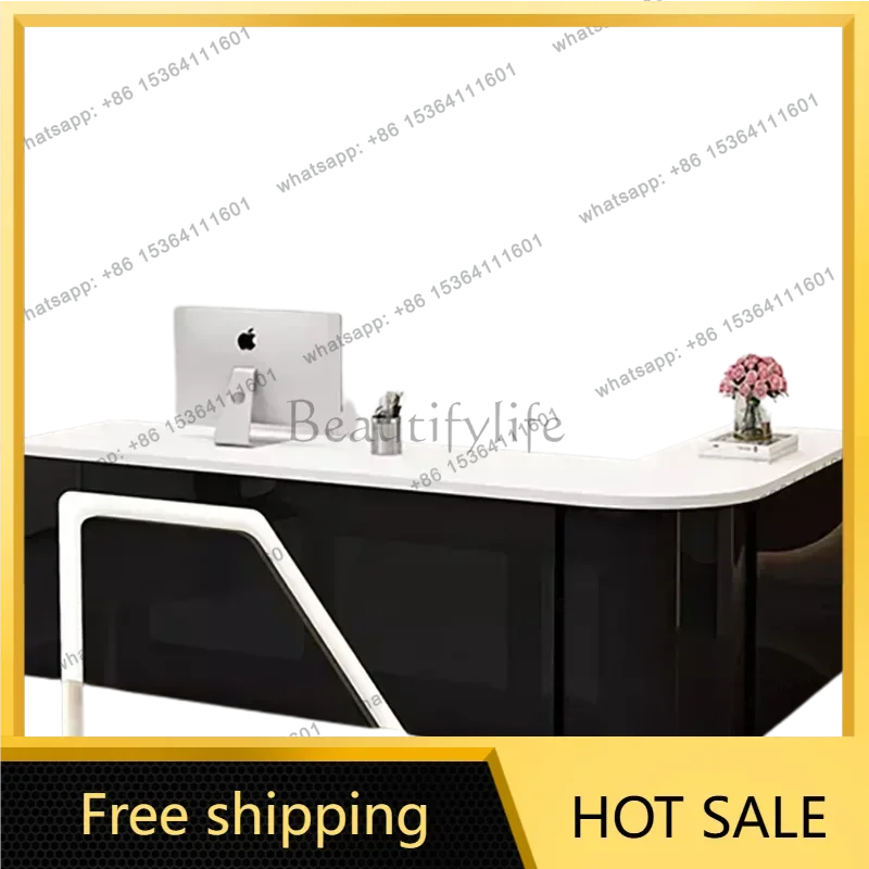 FG Custom Table Bar Reception Desk Tall Marble Office  Reception Desk Beauty Salon Toonbank Winkel Garden Furniture  Office