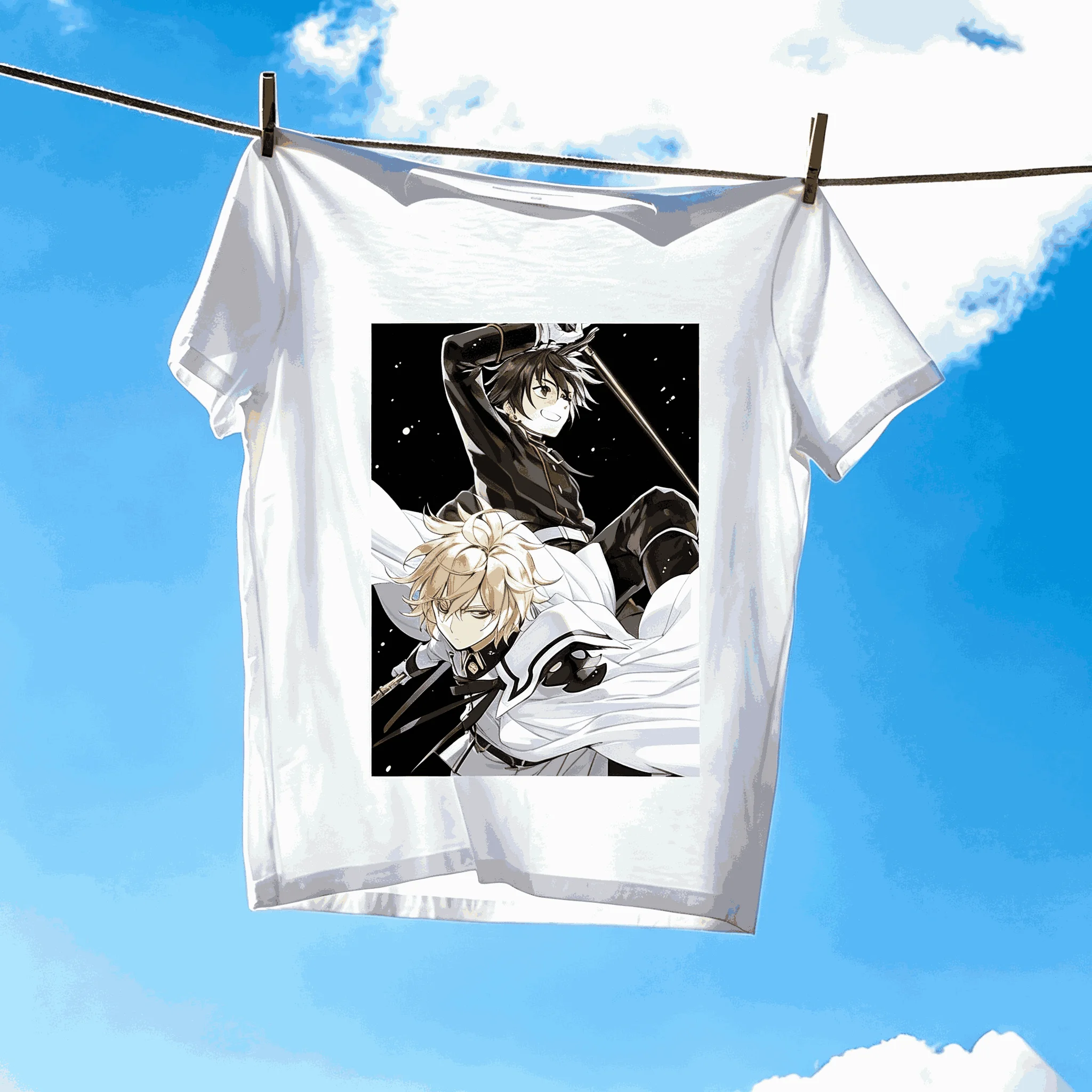 Seraph of the End Anime Lover Oversized Unisex Streetwear Trendy Cotton T-shirt New Model Fashion Hip Hop Street high quality