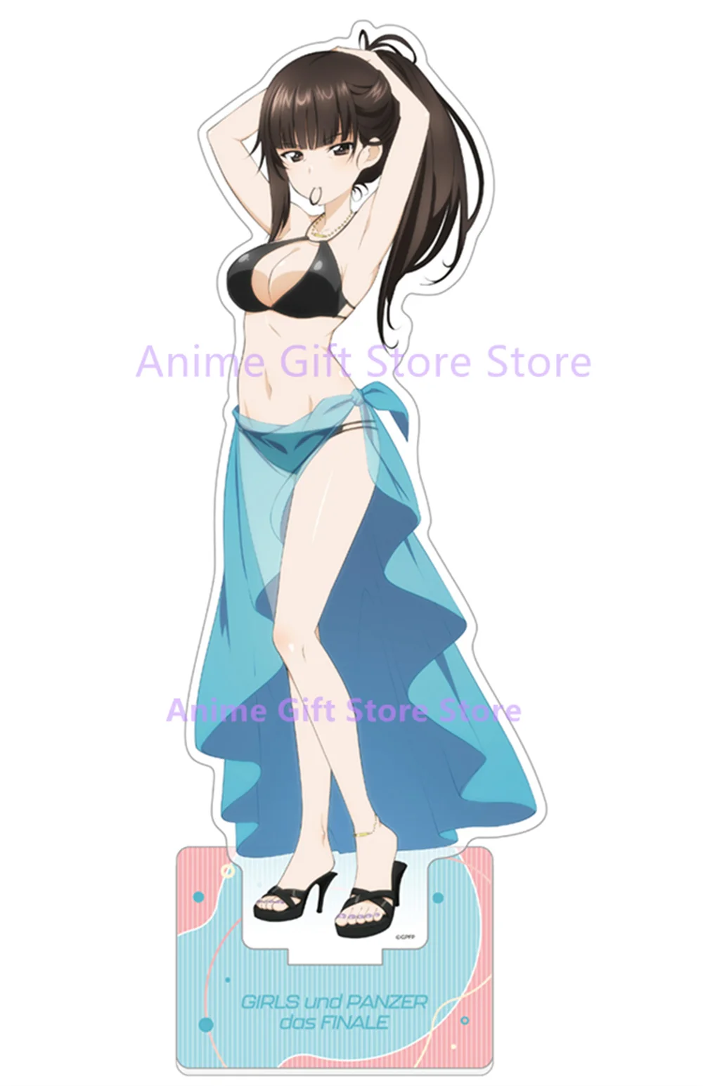 أنيمي الفتيات وبانزر قوس الاكريليك نموذج الصيف نمط سلسلة سطح المكتب زخرفة جمع الهدايا