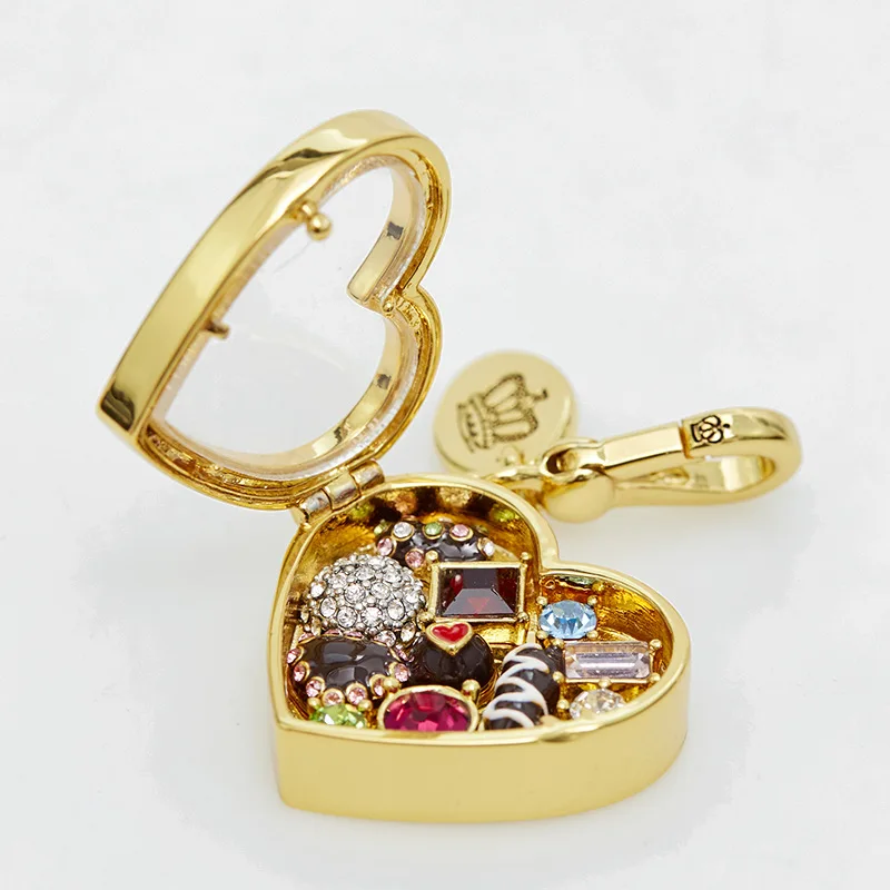 Transparent Open Love Chocolate Box Pendant