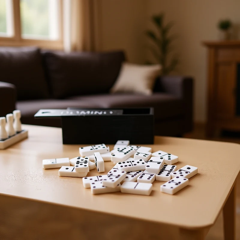 1:12 Miniature Domino Set Model; Educational Learning Toy for Creating Dollhouse Accessory.