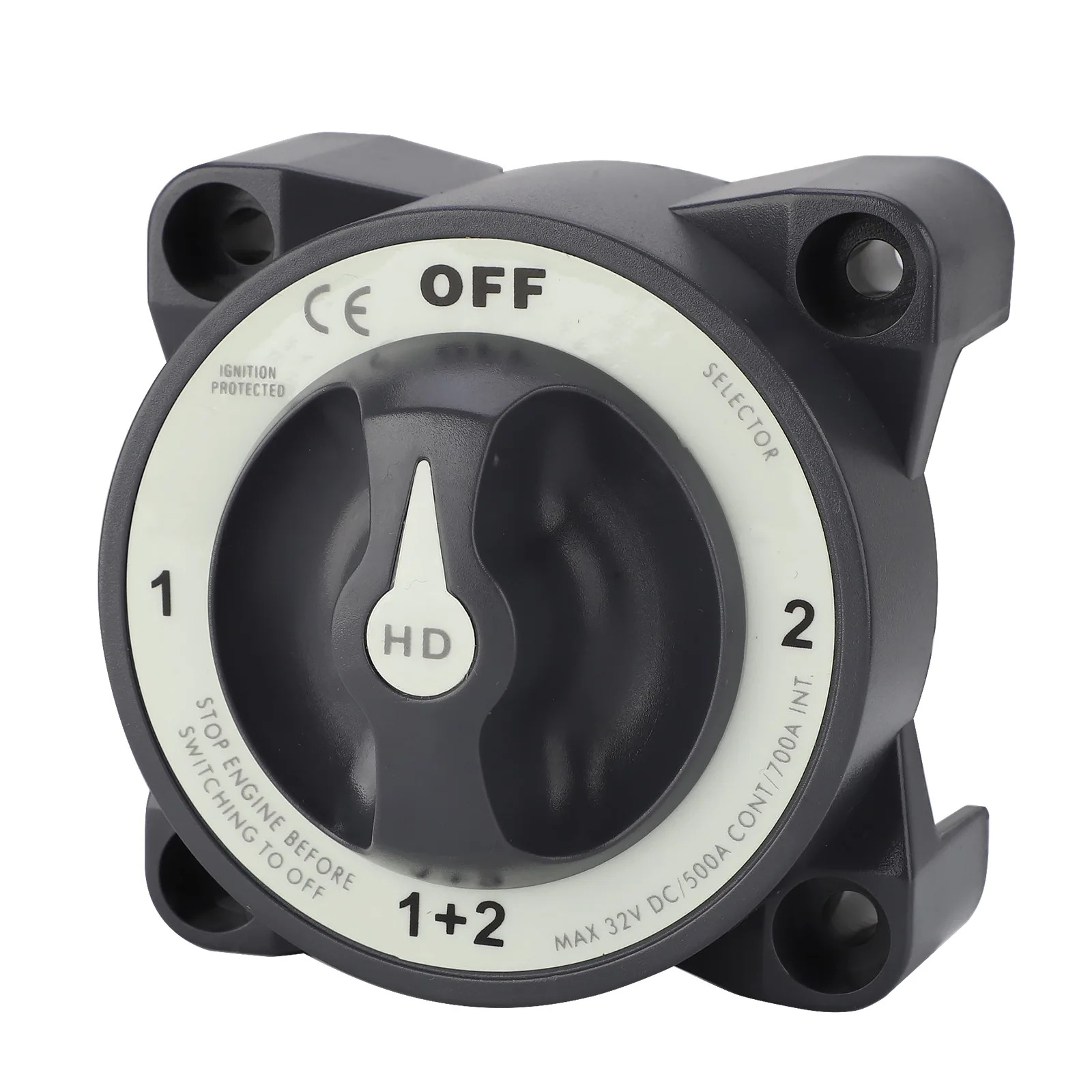 32V DC Battery Master Switch Rotary Knob | Heavy Duty Disconnect Switch for Car RV Yacht Marine Automotive