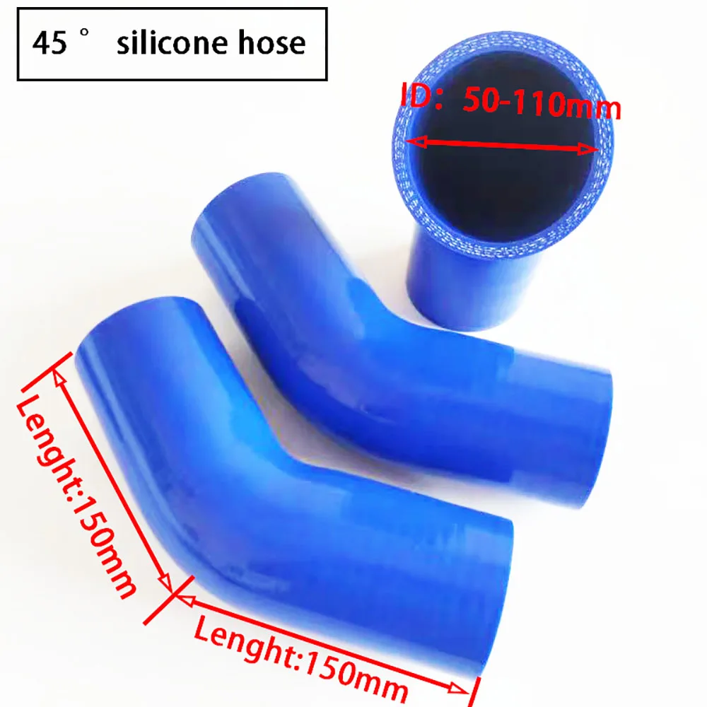 45 ° multi size silicone hose intercooler turbocharger pipe high temperature and high pressure connection pipe intake pipe joint