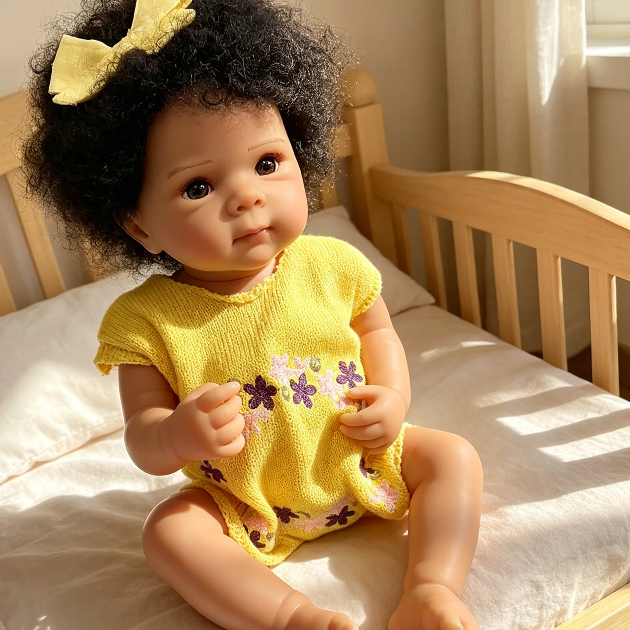 19-calowa lalka Reborn z ciemn – Baby Products For Curly Hair recenzja i cena