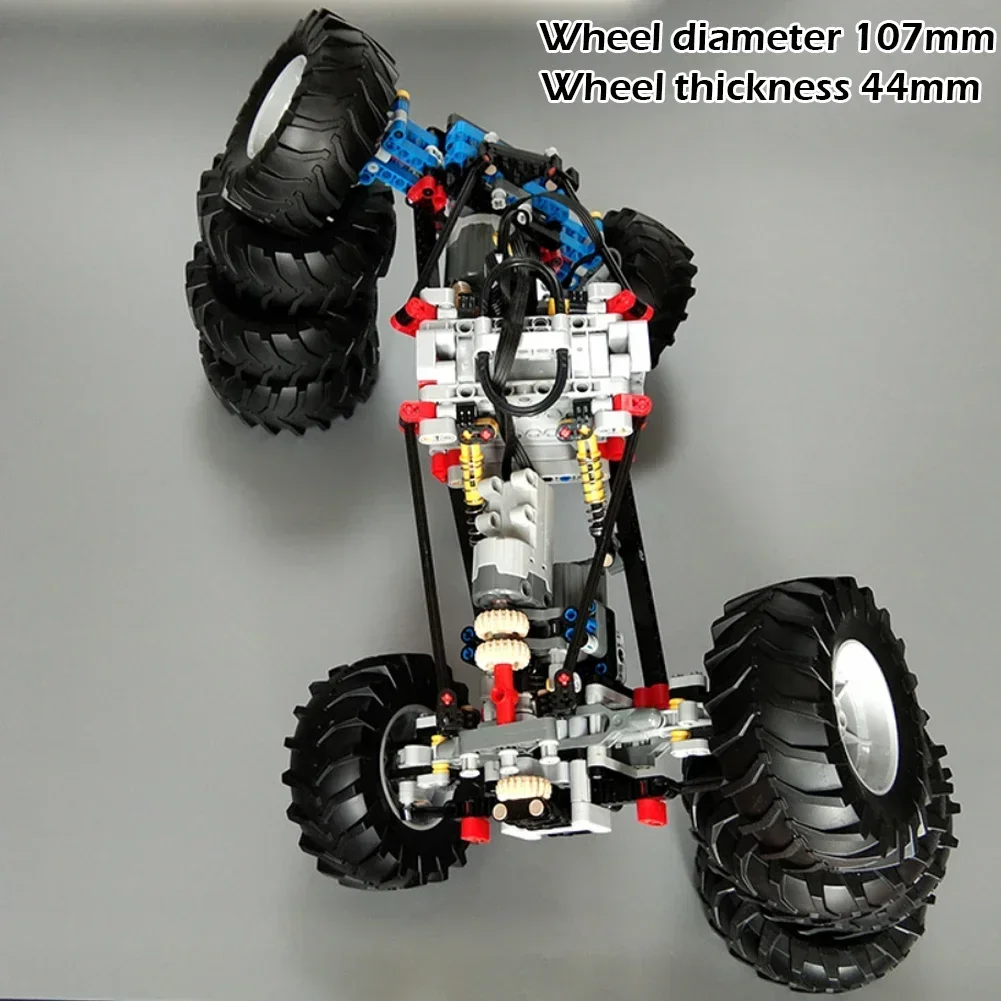MOC 4WD RCカーシャーシキット 組み立てブロック ドライブ クライミングカー オフロードサスペンション 8CH APPリモートコントロール 8882 テクニカルパーツ