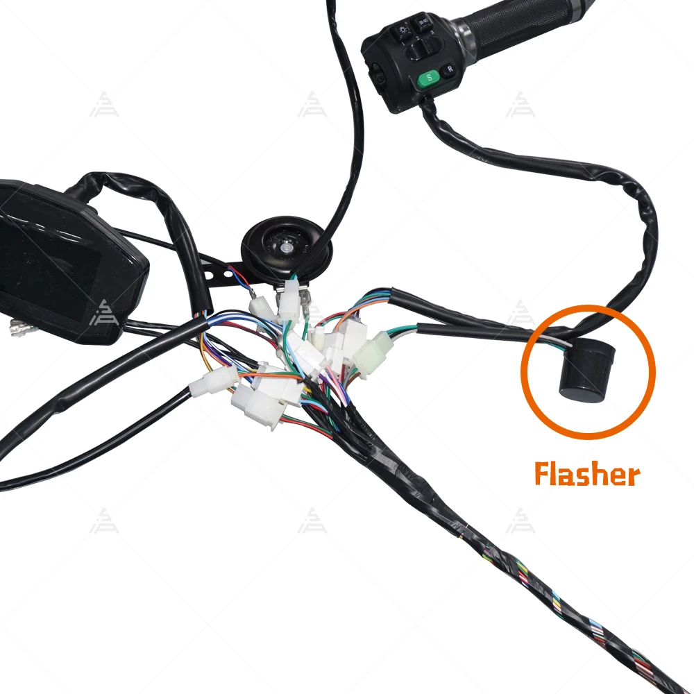 SIAECOSYS Universal Motorcycle Black Relay 3 PIN Round Waterproof Turn Signal 12V LED Flasher-Relay Blinker Fit VOTOL Controller