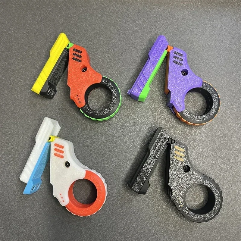 Creative Zoom Gun Fidget Toys 3D Printed Fidget Slider EDC Plastic Adult Stress Relief Toy ADHD Anxiety Relief Toy Idea Gifts