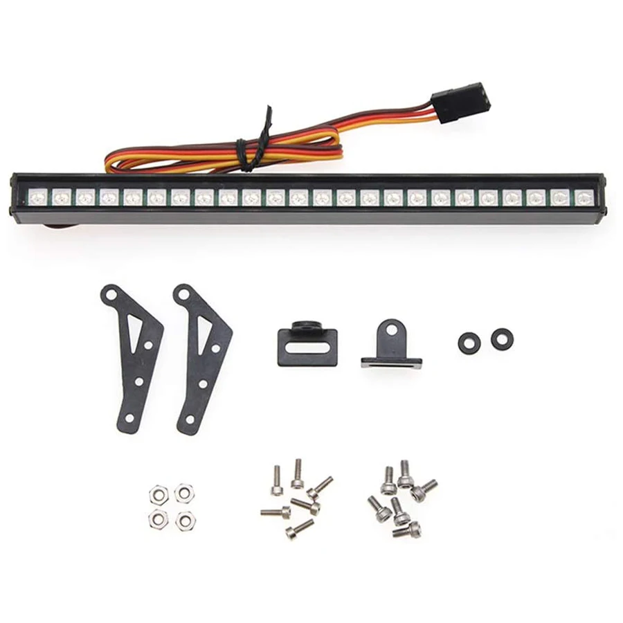 Kit LED per lampada da tetto a luce super luminosa per auto RC 155mm 36 LED per 1/10 RC Crawler Car Axial SCX10 TRX4 TRX6 RC4WD D90 Corpo