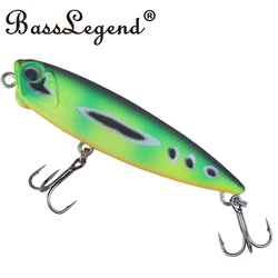 BassLegend-señuelo de pesca, superficie Realis, Pencil Popper, Bass Pike, Walk The Dog, WTD, 65mm, 6g, 100mm, 14g