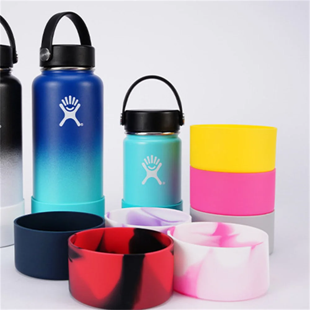 1Pc Silicone Cup Protective Sleeve For Stanley Quencher Tumbler Water Bottles 12-40oz Universal Silicone Bottom Boot 7.5/9cm