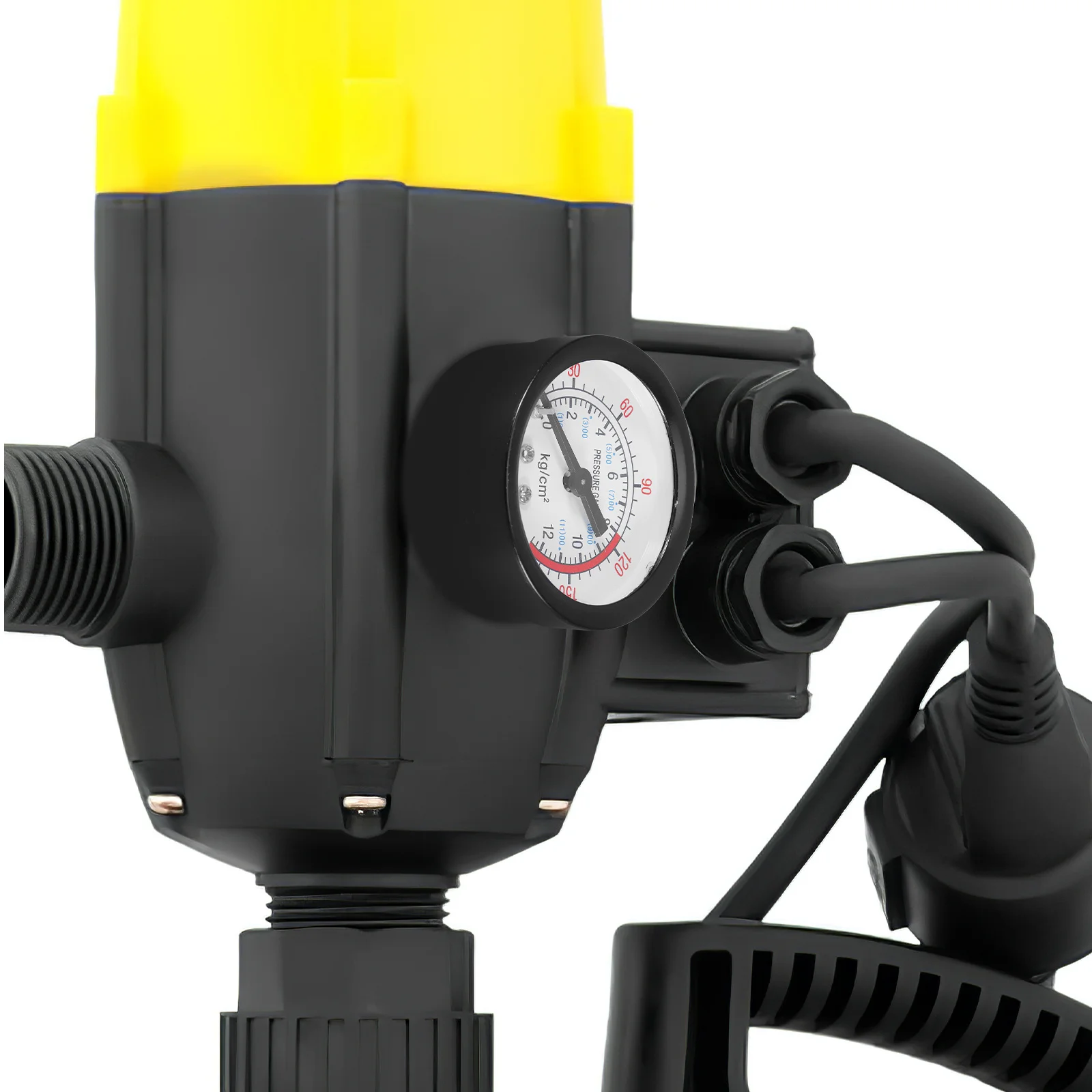 

Air Pressure Gauge 0-12 Kg High Accuracy Back Mount Waterproof For Air Compressors Gas Liquid Systems Industrial Home Use