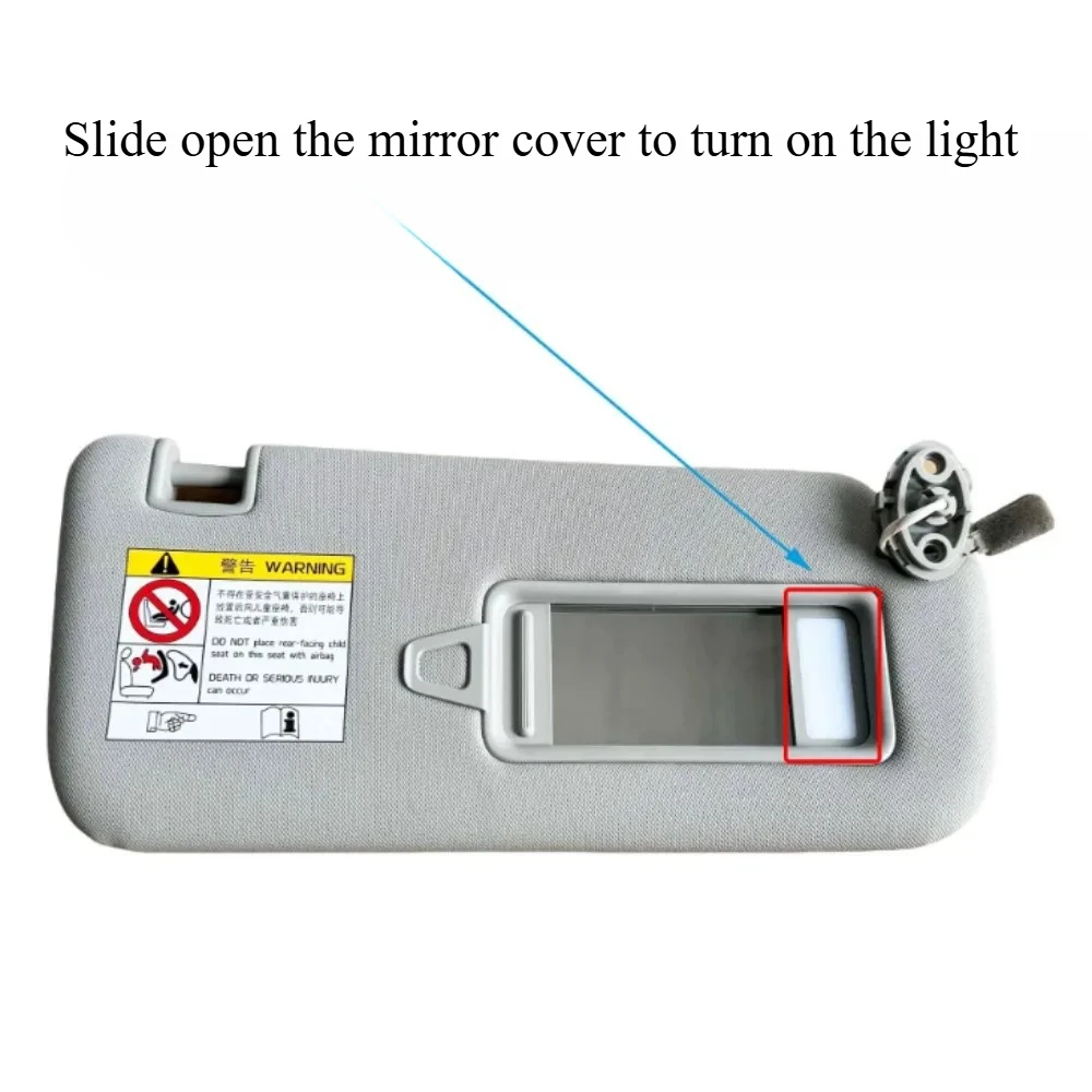For Smart #1 #3 New Genuine Car Fabric Sun Visor with Make Up Mirror Light Without Trim Cover Screw