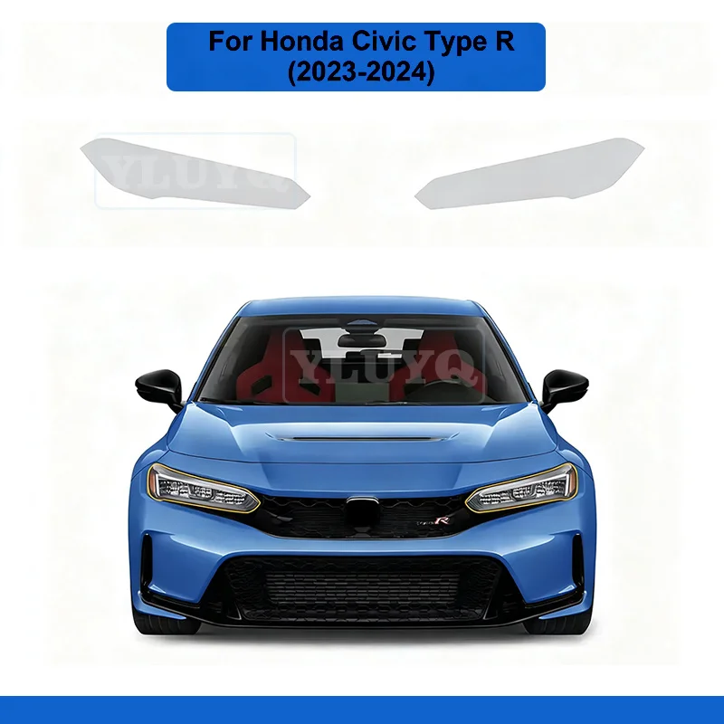 

Car Headlight Film for Honda Civic Type R 2023 2024 Rearview A B Pillars Protection Film TPU PPF Transparent Foils Accessories