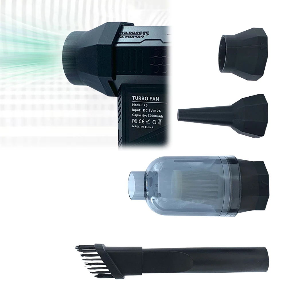 Accessorio per la pulizia dell'aspirapolvere Strumento per la raccolta della polvere per la pulizia portatile Adattatore per soffiatore a getto turbo staccabile per ventola turbo portatile X3
