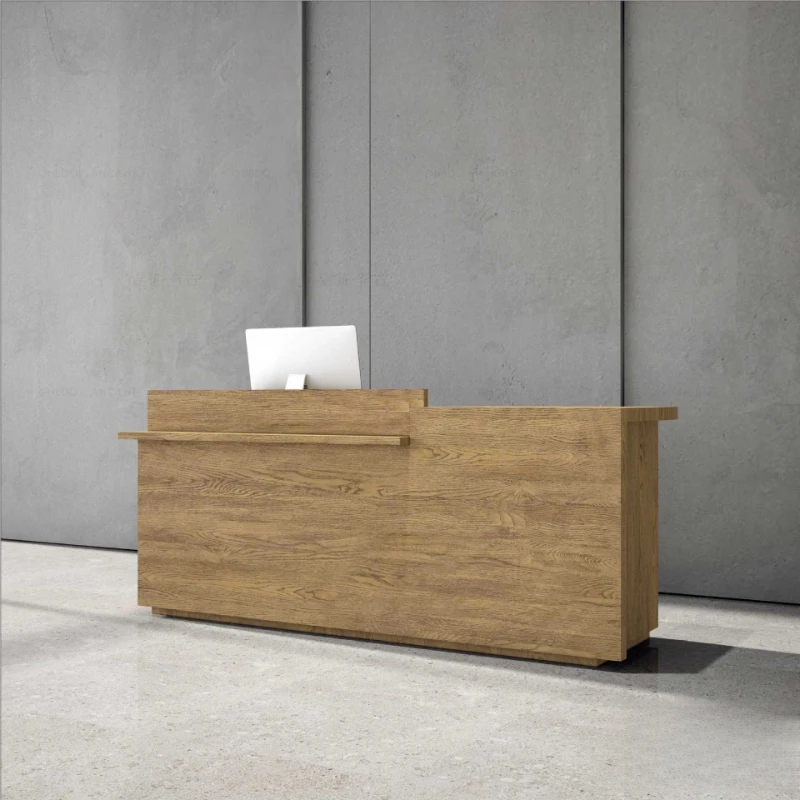 Creative Reception Checkout Counters Chinese-style Store Fashionable Wood-grain Checkout Counters Hotel Furniture Casse JT40C