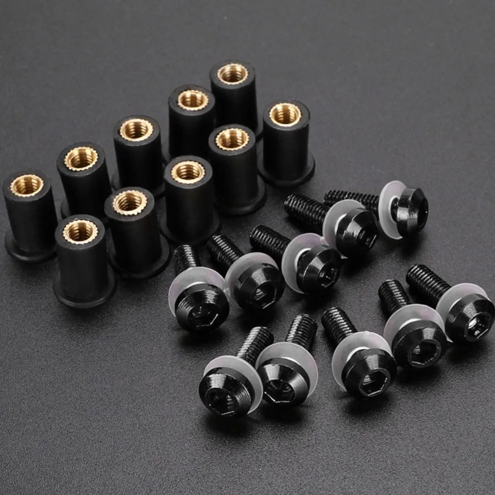 

Windshield Screw For BMW R1250RS R1250RT S1000R S1000RR S1000XR R3100GS G310RR R 12 nineT Fairing Fasterner Windscreen Nut Bolt