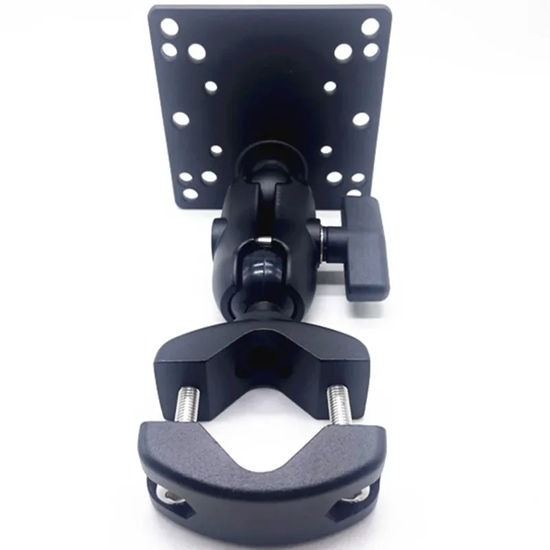 1.5 Inch Ball Base Torque Pipe Clamp With Double Socket Arm to 100X100mm VESA plate for pc android industrial mounting Monitor