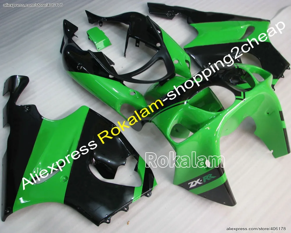 Custom Popular ZX7R 96-03 ABS Body Kit Fairing For Kawasaki ZX7R Parts 1996-2003 Green Motorcycle Bodykits Fairings