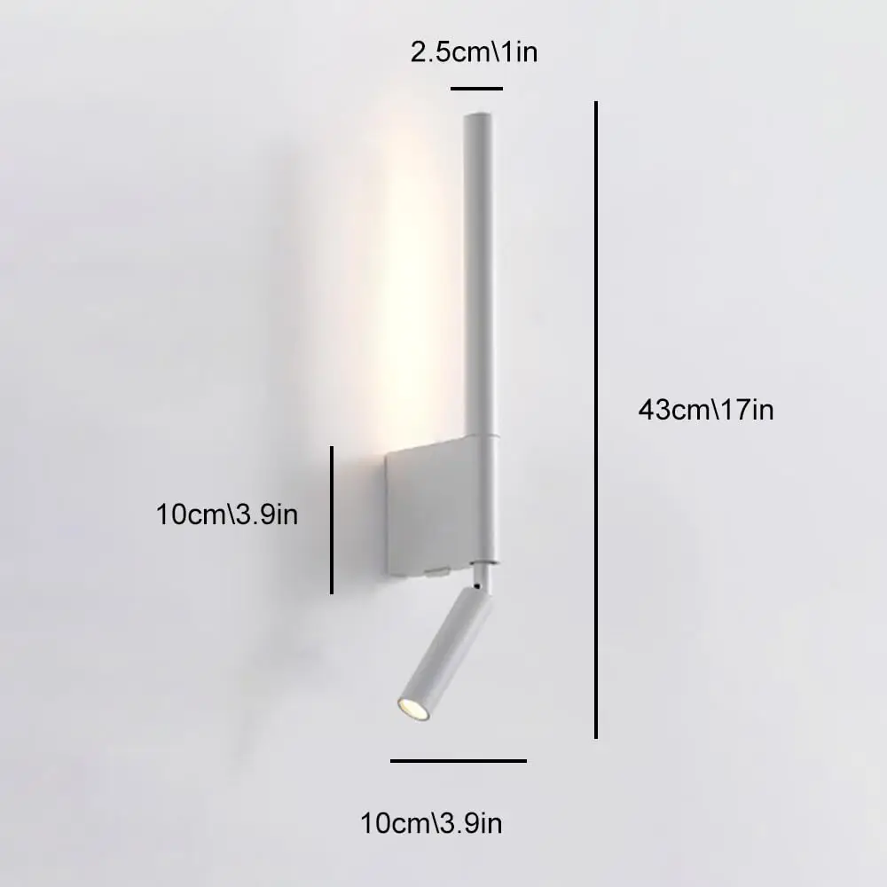 Imagem -06 - Lâmpadas Led de Parede Modernas com Ângulos Ajustáveis Regulável Dobrável Rotação Holofotes Sala de Estar Quarto Corredor Leitura Etc